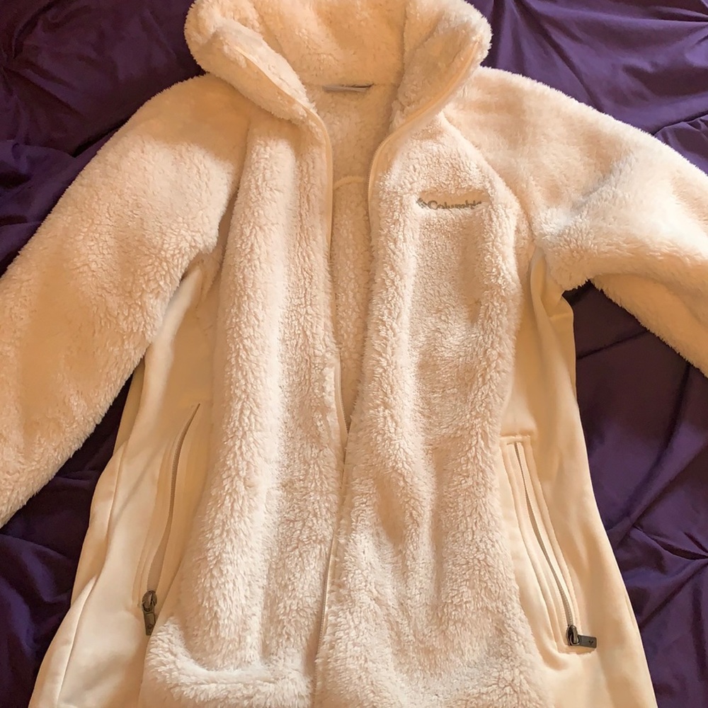 White Columbia Fluffy Jacket
